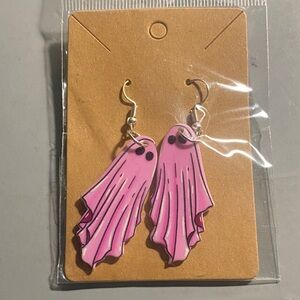 Pink Ghost Earrings